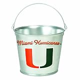 NCAA Miami Hurricanes 5-Quart Galvanized Pail