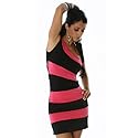 Cocktailkleid schwarz pink