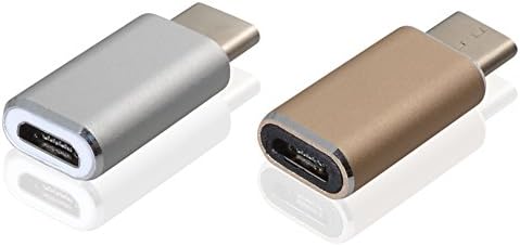 Usb Type C Adapter,Likisme® USB 3.1 Type C Male to Micro USB Female Charging and Sync Adapter Converter Connector for Nokia N1 Pad, google Chromebook Pixel and Other Type-c Supported Device(2 PACK)