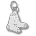 Boston Red Sox 1/2 Pair of Sox Charm - Sterling Silver Jewelry