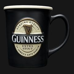 Guinness Label Embossed Black Mug