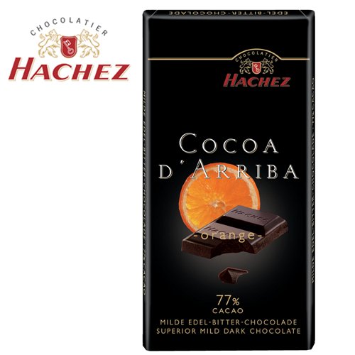 Hachez Orange Bar 77% Cocoa by Hachez Chocolatier