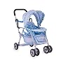 Toy Doll Caboose Tandem Stroller - Blue Dot