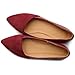 Ollio Women's Shoe Ballet Comfort Faux Suede Flat