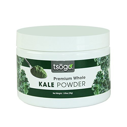 Tsogo Premium Whole Kale Powder, 30g 48 Servings of Premium Quality 100% Whole Freeze-Dried Kale Vegetable Powder - No Added Flavors, Fillers or Sugars