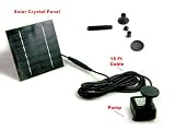 New 2Watts 5 Head Solar Pump Garden Fountain Pond Water Feature Water lift height: 28 inches