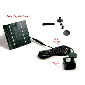 Instapark 5 Head Solar Pump Garden Fountain Pond Water Feature