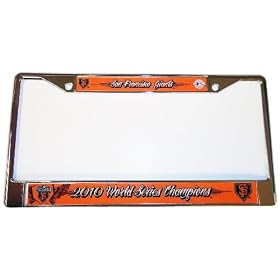 San Francisco Giants 2010 World Series Champions Chrome License Plate Frame ()