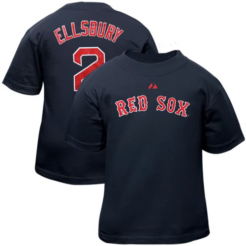 MLB Infant/Toddler Boys' Boston Red Sox Jacoby Ellsbury Name & Number Tee (Navy, 4T)