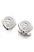 14k White Gold Cufflinks W/Platinum Coin