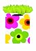 The Gift Wrap Company French Bull Dolly Floral Cub-Sized Gift Bag, 7.75 x 9.75-Inches, 12-Count Packages