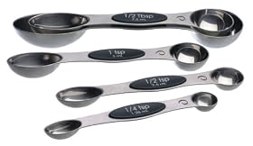 Progressive International Set of 5 Stainless-Steel Magnetic Measuring Spoons