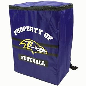 BALTIMORE RAVENS OFFICIAL LOGO INSULATED BACKPACK COOLER BAG