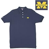 Michigan Wolverines NCAA Classic Pique Polo Shirt (Navy)