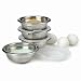 8 Piece Stainless Steel Prep Bowls Set with Lids