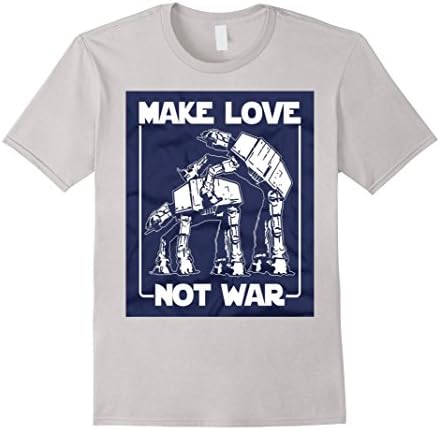 Men's Starwars: Make Love Not War Medium Silver