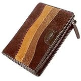 Bric's Margherita - Brown Patchwork Suede and Leather ID Wallet