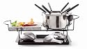 Domestic 922749 Fondueset mit hei&szlig;em Stein, 12-teilig