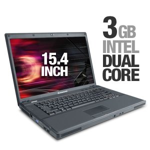 Lenovo G530 Laptop Computer - Intel Pentium dual-core T4400 2.20GHz / 3GB DDR2 / 160GB HD / DVD±R/RW / 15.4