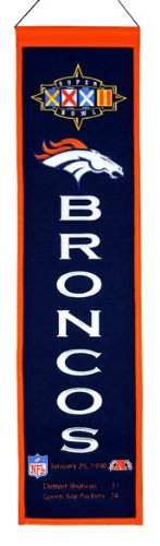 Winning Streak Sports NFL Denver Broncos Super Bowl XXXII Banner