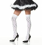  : Opaque Thigh High With Clubs Prints