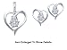 Stunning 3 Pc. 10k Solid Gold Genuine Diamond Earrings And Pendant Set
