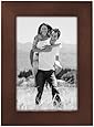 Malden Linear Wood 4-by-6-Inch Picture Frame, Walnut