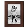 Linear Dark Walnut Picture Frame 4x6"