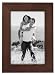 Linear Dark Walnut Picture Frame 4x6"