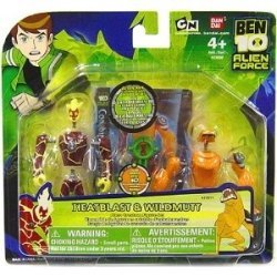 Ben 10 Alien Creation Chamber Mini Figure 2Pack Heatblast & Wildmutt