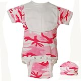 Sophias Style Newborn Baby Girl PINK Camo Onesie Set Clothes Gift 0-9M