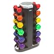 Hampton Fitness 2-Sided 6-Pair Vertical Rack for Jelly Bells or Neo-Hex Dumbbells
