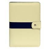 Mod Flip Genuine Leather Amazon Kindle 2 / Kindle International Organizer Case (Crème/Blue)