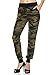2LUV Women's Mix Print Jogger Pants W/ Drawstring Waist Olive M/L (US-JR10-JOGGERS)
