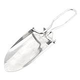 uxcell シャベル　シャベル　パウチホルダー　シルバートーン　メタル製　キャンプポータブル