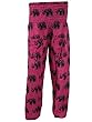 Harem Pants Yoga Bellydance Gauchos Pink Elephants Casual Baggy Pant Trousers