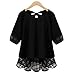 QZUnique Women's Fashion Plus Size Stella Back Ribbon Blouse Top
