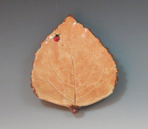 Handmade Ceramic Leaf Tray - Coleus Leaf