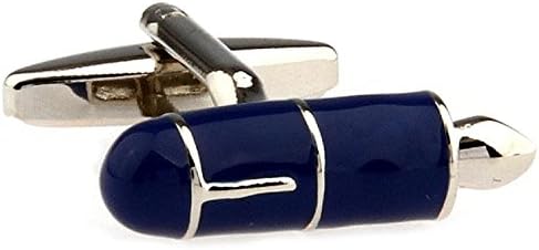 Cufflinks Mall Jewelry Mens Fountain Pen Blue Shirt Cufflinks with Presentation Gift Box Suit Wedding Business