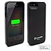 iPhone 5S Battery Case, Lenmar Meridian 2300 mAh MFI Approved [Slim] [Extended Battery Charger] [100% Additional Battery Life], Black