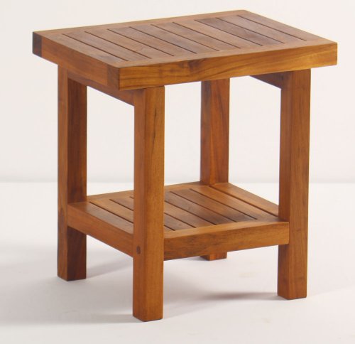 Spa Shower Stool Seat with Shelf