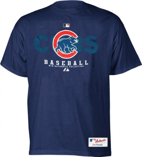 Chicago Cubs Authentic Collection Dedication Navy T-Shirt