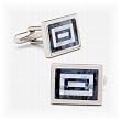 Sodalite and MOP Maze Cufflinks
