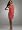 David's Bridal Bridesmaid Dresses One Shoulder Satin Dress with Pleated Bodice Style F44358, Guava, 8