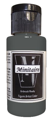 Badger Air-Brush Company, 2 Ounce Bottle Minitaire Airbrush  Ready, Water Based Acrylic Paint, Charred Stone