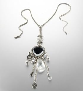 Per Una Heart Gem Tassel Necklace