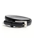New Classy Womens Skinny Leather Belt with Shiny Buckle Many Colors S-XL (L (37