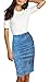 HyBrid & Company Womens Super Comfy Stretch Denim Skirt