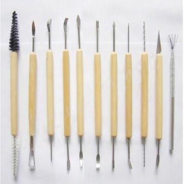 11Pcs Wax Ceramics Pottery Clay Carving Modeling/DIY Sculpture Tool