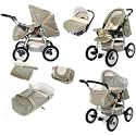 Tako Drifter in cream limited edition - full travel system - foldable 3 in 1 pram & pushchair and matching car seat